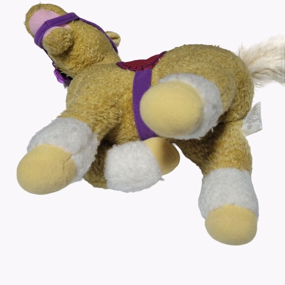 Hallmark Piper Pony 12 in Plush Horse Saddle Bridle Purple Flower Stuffed Animal - Picture 3 of 7